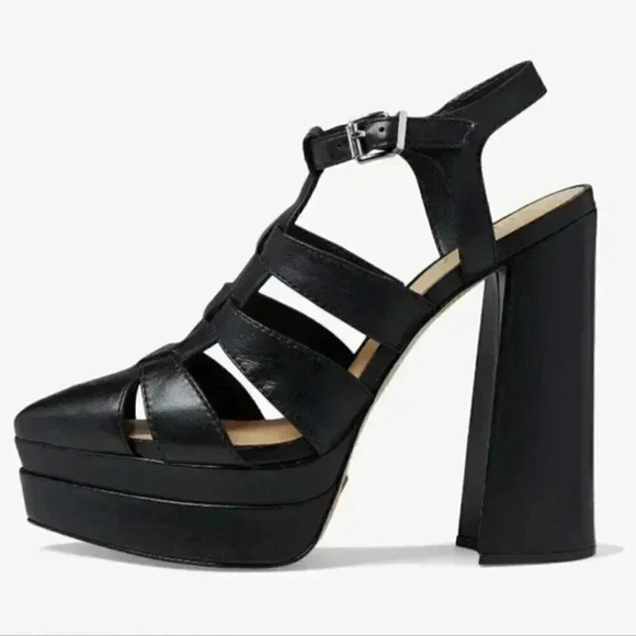 Schutz Daryl Leather Platform Fisherman Dress Sandals - Picture 5 of 6